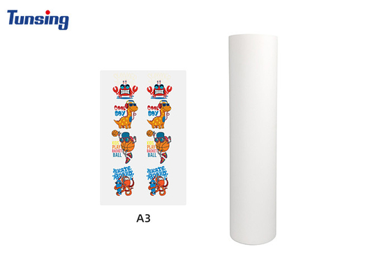 Double Side Matte DTF PET Inkjet Heat Transfer Film 0.075mm Thickness for Clothing